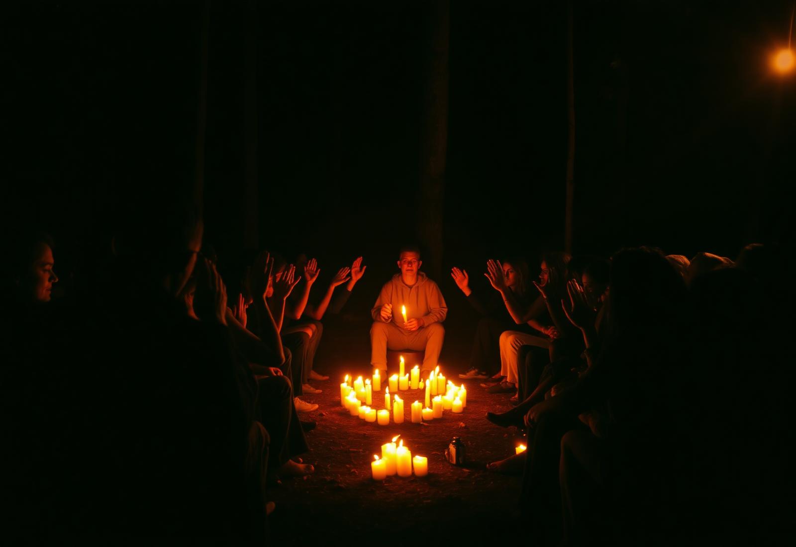 Candlelit circle